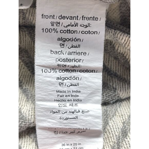 Pottery Barn Sweet July KING Pillow Shams Geometric Gray Set Of 2 Ayesha Curry - Picture 4 of 4